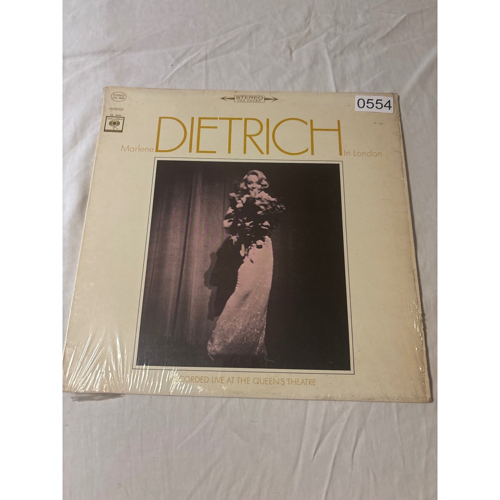 Columbia Marlene Dietrich In London Vinyl LP 12" Stereo  Live Recording OS2830‎